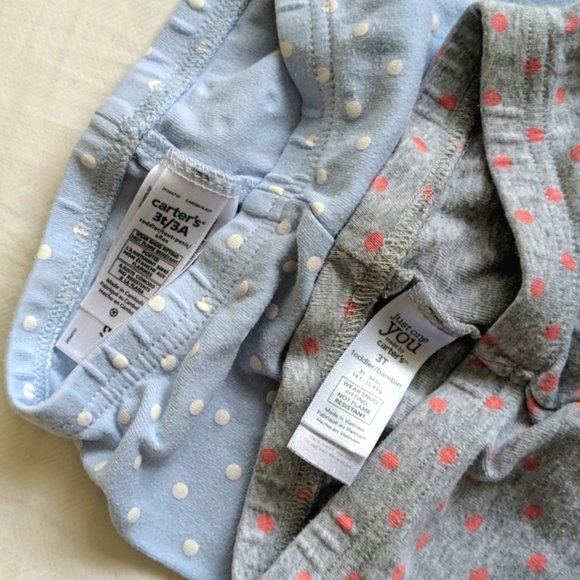 mixed brands 3T toddler girls pajama bundle, 3 pieces - Picture 6 of 8